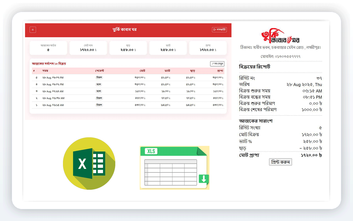 রিপোর্ট স্ক্রিনশট